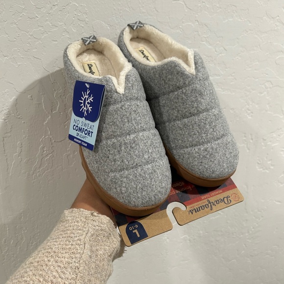 NWT Dearfoams Women's Nadine Wool Blend Clog Slipper- Large 9-10 - Picture 6 of 10